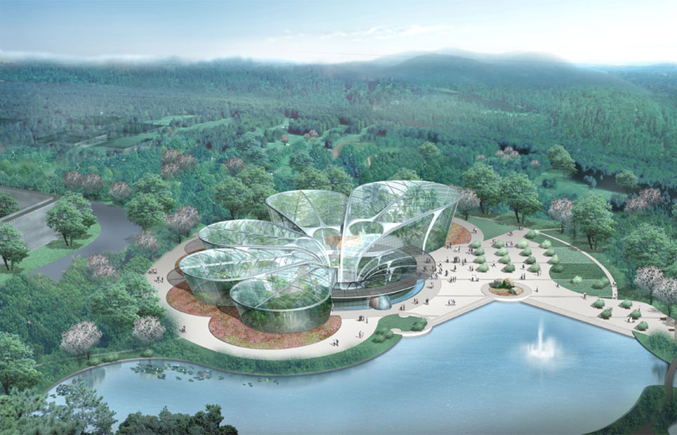 重庆植物博览园大型生态温室建筑设计方案（二)