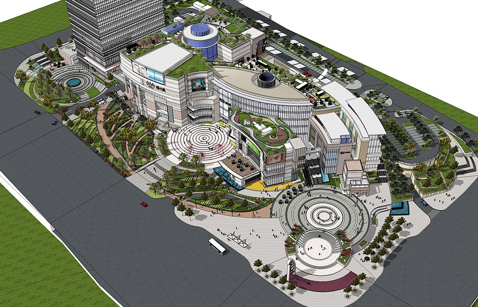 济南中海广场·环宇城项目景观设计